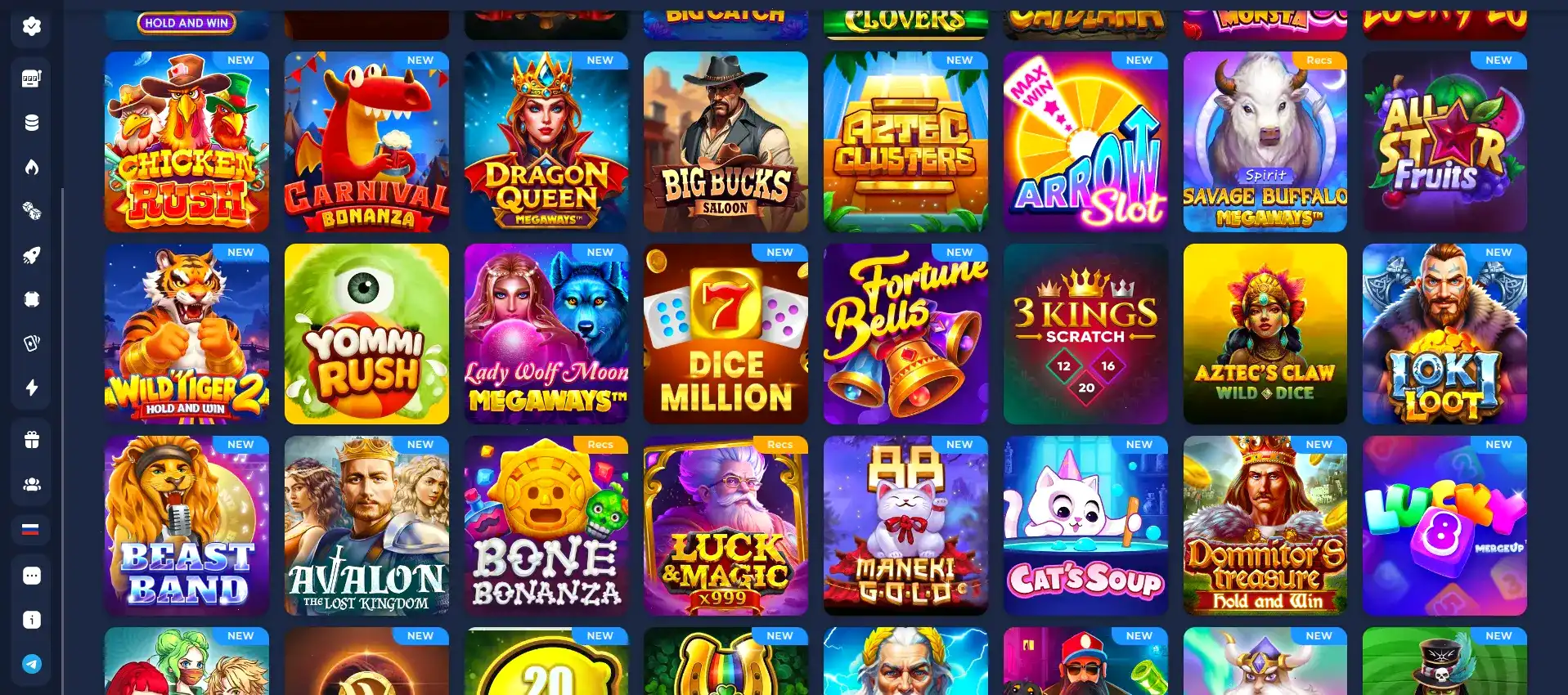 Мобильная версия Bounty Casino на экране смартфона
